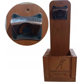 Obraz Nástěnný otvírák na láhve ze dřeva s gravírováním, ruční výroba DÁREK