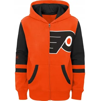 Chlapecká mikina Dětská mikina Philadelphia Flyers NHL Faceoff Colorblocked Fleece Full-Zip