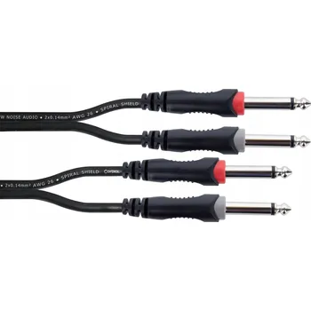 Audio kabel Kabel jack 6,3 mm - jack 6,3 mm Cordial EU 6 PP 6 m (6metrový propojovací kabel)