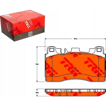 Brzdová destička BRZDOVÉ DESTIČKY ZADNÍ NÁPRAVY TRW MERCEDES CLS C218, TŘÍDA E W212, SLS AMG