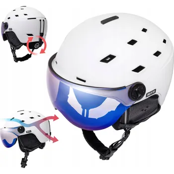 Lyžařská helma Meteor Glide L 58-61 cm bílá