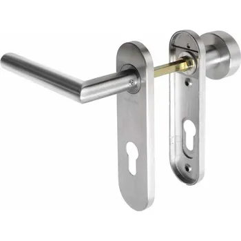 Dveřní kování Assa Abloy AHW700 klika-koule L/19mm PZ72 nerez mat NRz levá
