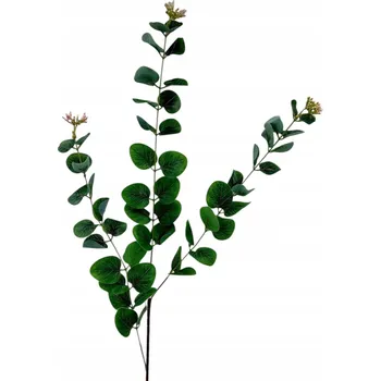 umělá květina VELKÁ EUKALYPTOVÁ VĚTVIČKA DO VÁZY ARANŽMÁ KOMPOZICE KYTICE 82 CM