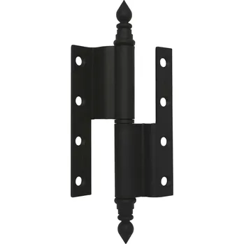 Dveřní kování TKZ Polná Závěs dveřní 120 UŘ14 lomený černý lak L RAL 9005