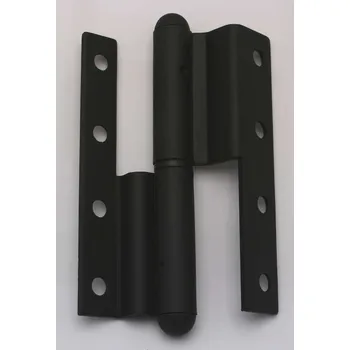 TKZ Polná Závěs dveřní 120mm lomený černý lak RAL 9005 pravý