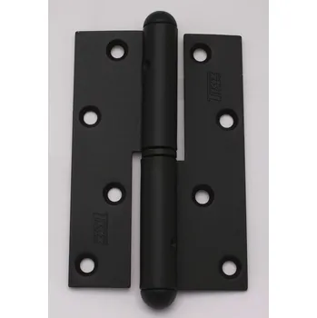 TKZ Polná Závěs dveřní 120mm rovný černý lak RAL 9005 levý