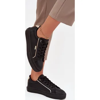 Dámské tenisky BIG STAR SHOES Dámské Tenisky Z Eko Kůže Big Star SS274027 - Barva: Černá, Velikost: 41