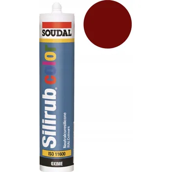 stavební silikon SOUDAL Silirub Color Neutrální silikon RAL3005 300ml