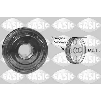 Řemenice, klikový hřídel SASIC 2150052