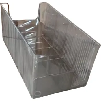 Úložný box Průhledný plastový stojan na CD 26 x 13,5 x 11 cm Se 3 děliči Organizér na disky Kompaktní držák na CD do domácnosti i kanceláře