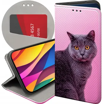 Pouzdro na mobilní telefon Flipové pouzdro Hello Case pro Motorola Moto G32, růžové