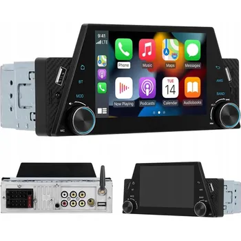 Autorádio 1DIN AUTORÁDIO ANDROID CARPLAY 5" KAMERA FM USB-C BLUETOOTH DOTYKOVÉ