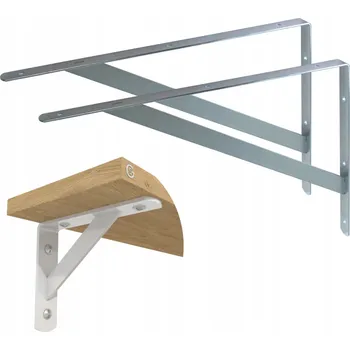 Držák na polici Pozink konzole 400 x 280, nástěnná konzole, držák police, podpěra