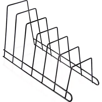 Stojan drát/UH na poklice a prkénka RADKA 6 pozic černá