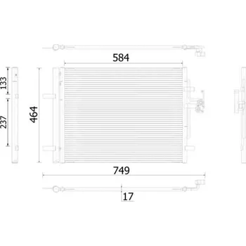 Výparník klimatizace Kondenzátor, klimatizace MAHLE AC 934 000S
