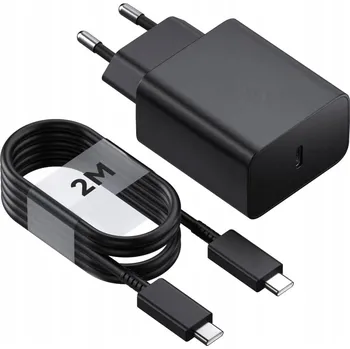 RYCHLÁ NABÍJEČKA PRO TELEFONY SAMSUNG 45W + USB-C KABEL 2M