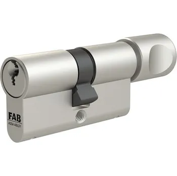 Vložka do dveří Assa Abloy FAB bezpečnostní vložka 3.02/BDKvNs 60+45K, 5 klíčů Knoflík: Malý - průměr 20 mm