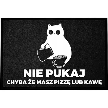 Rohožka VCHODOVÁ ROHOŽKA POHODLNÁ PROTISKLUZOVÁ POTISK 40X60CM BÉŽOVÁ ZÁBAVNÁ