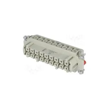 Síťový konektor Konektor HAN zásuvka Han Hv E PIN 18(16+2) velikost 24B 3um