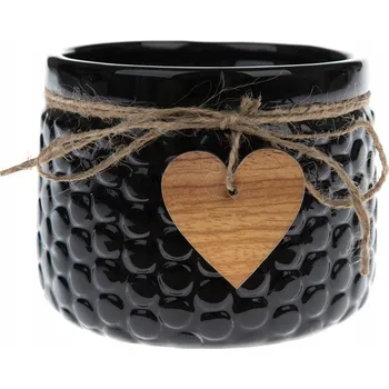 Květináč Obal Na Květináč 8,8 keramika černý