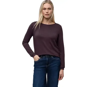 Dámské tričko Dámské tričko s lesklým efektem a lodičkovým výstřihem Street One 324291 jazz berry velikost 36