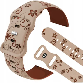 Řemínek na hodinky Řemínek ChronSmarta pro Xiaomi 20mm hnědý