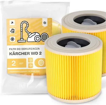 Filtr do vysavače 2x FILTR do VYSAVAČE Kärcher WD 2 Vzduchový PAPÍROVÝ SILNÝ Filtry EM-W