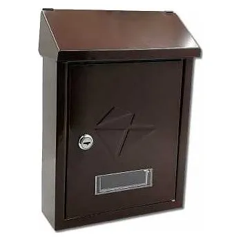 Železářství Poštovní schránka ERIK hnědá 210x300x60mm CH