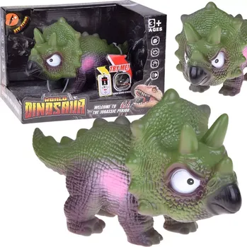 Figurka Interaktivní gumový triceratops se zvukem