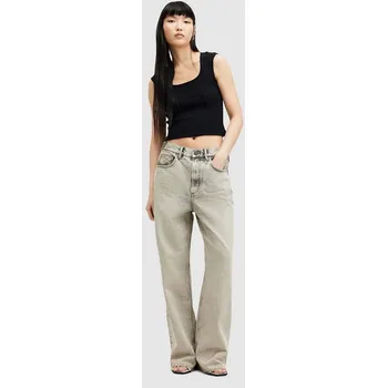 Dámské džíny Džíny AllSaints BLAKE JEAN dámské, high waist, W044EA béžová 08J, vel. 28