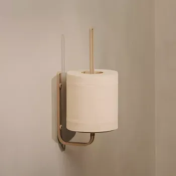 Kovový nástěnný držák toaletního papíru Lille Pískově šedá M