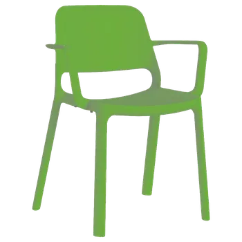 Jídelní židle Plastová židle Duke s područkami Hnědá