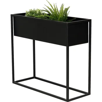 Květináč Květináč Jasmine / černý s jemnou strukturou