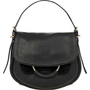 Kabelka Kožená kabelka přes rameno Bric`s Gondola Stella M Nero