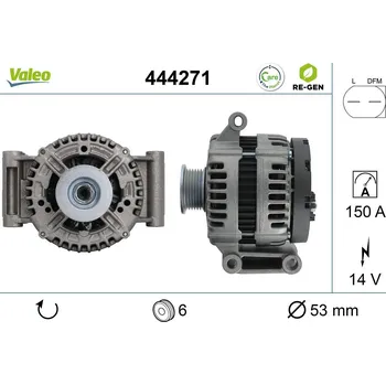 Alternátor Generátor VALEO 444271