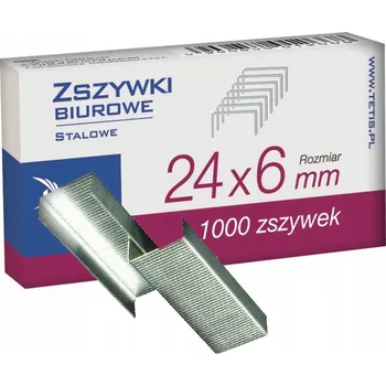 Spona do sešívačky KANCELÁŘSKÉ SPONKY TETIS GZ101-A 24X6mm 1000ks