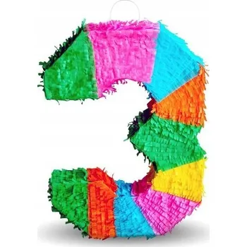 Obraz 639916 PINJATA ČÍSLICE 3 TŘI NAROZENINY GODAN