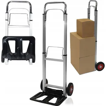 Stavební technika Hliníkový skládací ruční vozík, rudl, nosnost 90 kg, Baue