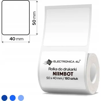 Speciální papír Bílé samolepicí etikety samolepky termální Niimbot B1 B21 B3S 50x40