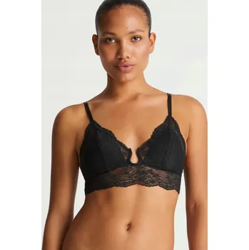 Podprsenka OYSHO ČERNÁ KRAJKOVÁ PODPRSENKA BRALET (XS)