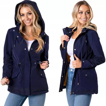 Podprsenka Zúžená podzimní bunda PARKA s kapucí 3 BARVY Přechodná 7XL