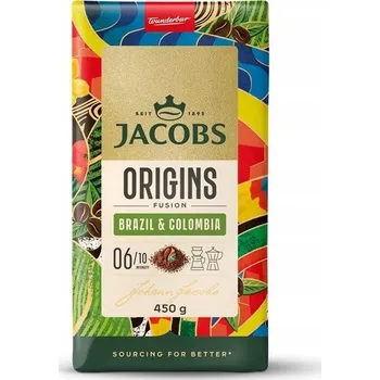 Káva Mletá káva Jacobs Origins Fusion Brazil&Colombia 450 g