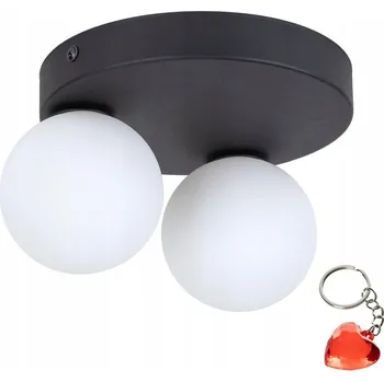 Stropní Svítidlo kulatý TK-Lighting 24 x 19 cm bílý, černý