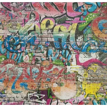 Tapeta Tapeta pro mládež graffiti barevná papírová