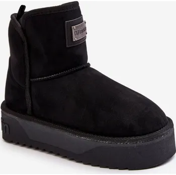Dámská zimní obuv D.Franklin Vegan Voděodolné Sněžnice Na Platformě DFranklin DFSH371004 Barva: Černá, Velikost: 41