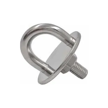 Tesařské kování Deska kruhová s okem 6mm se šroubem NEREZ