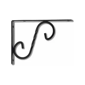 Nábytkové kování Konzola dekorativní černá 155x115x14mm