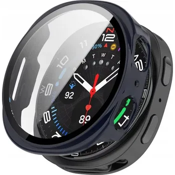 Pouzdro na mobilní telefon Ochranné Pouzdro + vestavěné Sklo 2 v 1 pro Samsung Galaxy Watch 8 40 mm