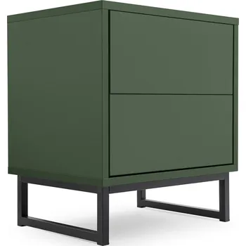 Noční stolek Noční stolek do ložnice GENUA zeleň lahvová