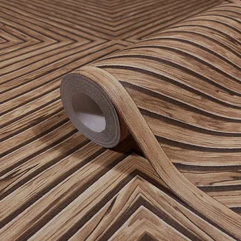 Tapeta Tapeta na zeď imitace dřevěných panelů, hnědo-černý odstín